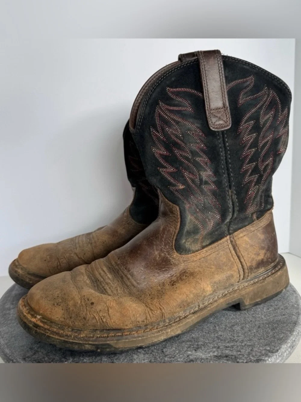 Ariat Groundbreaker Leather Western Boots Shoes 8.5